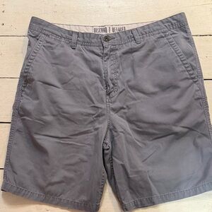 Gray Flat Front Men's Shorts